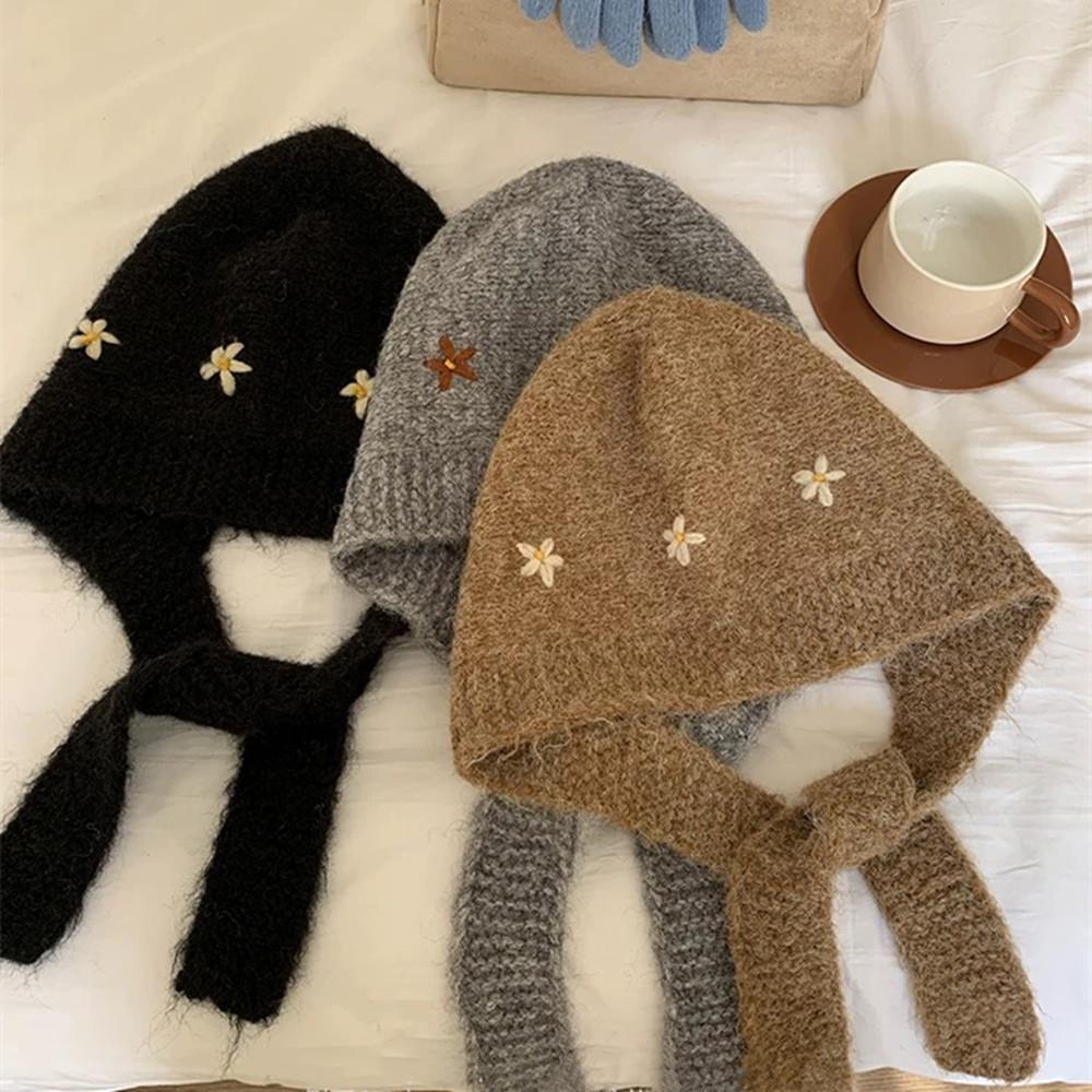 Knit Beanie Hat Warm - Winter Skullies Beanies Hat Women Knitted