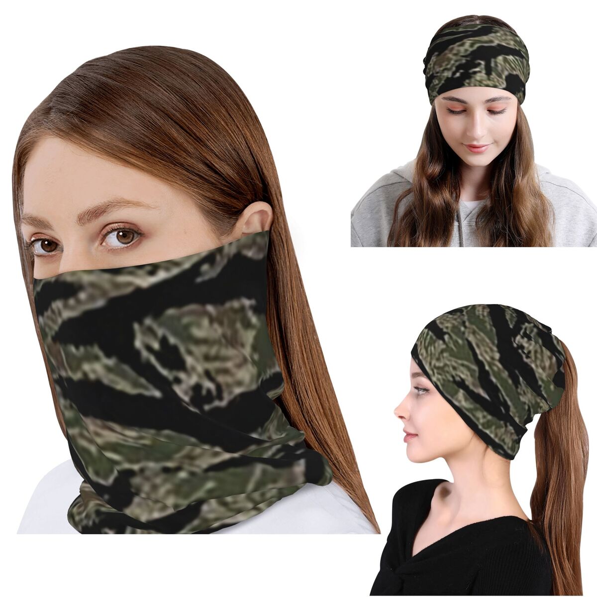 Tiger Stripe Camouflage Milita - Knit Beanie Hat Warm recension och pris