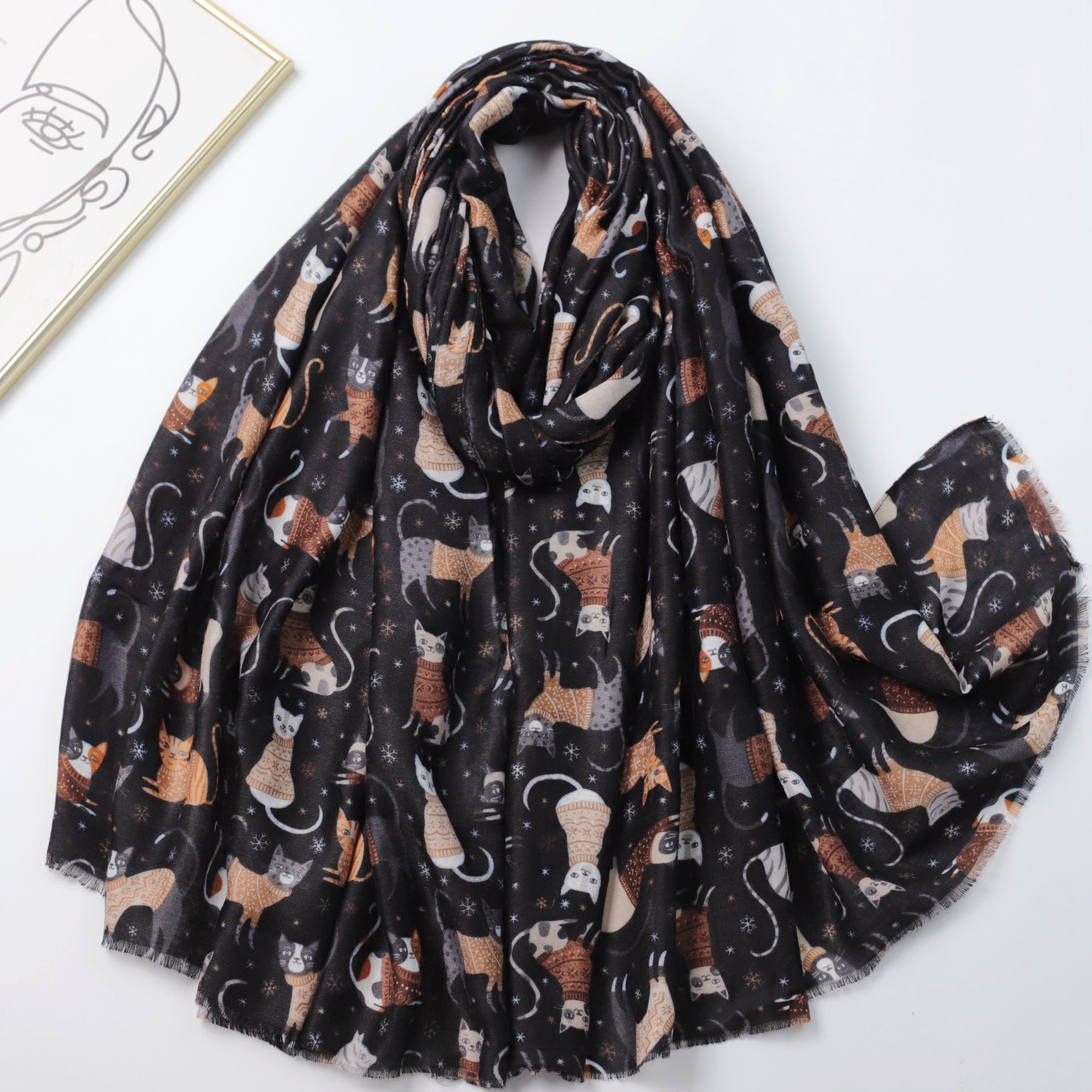 Women's Lovely Cartoon Playful - Shawl Wrap Winter recension och pris