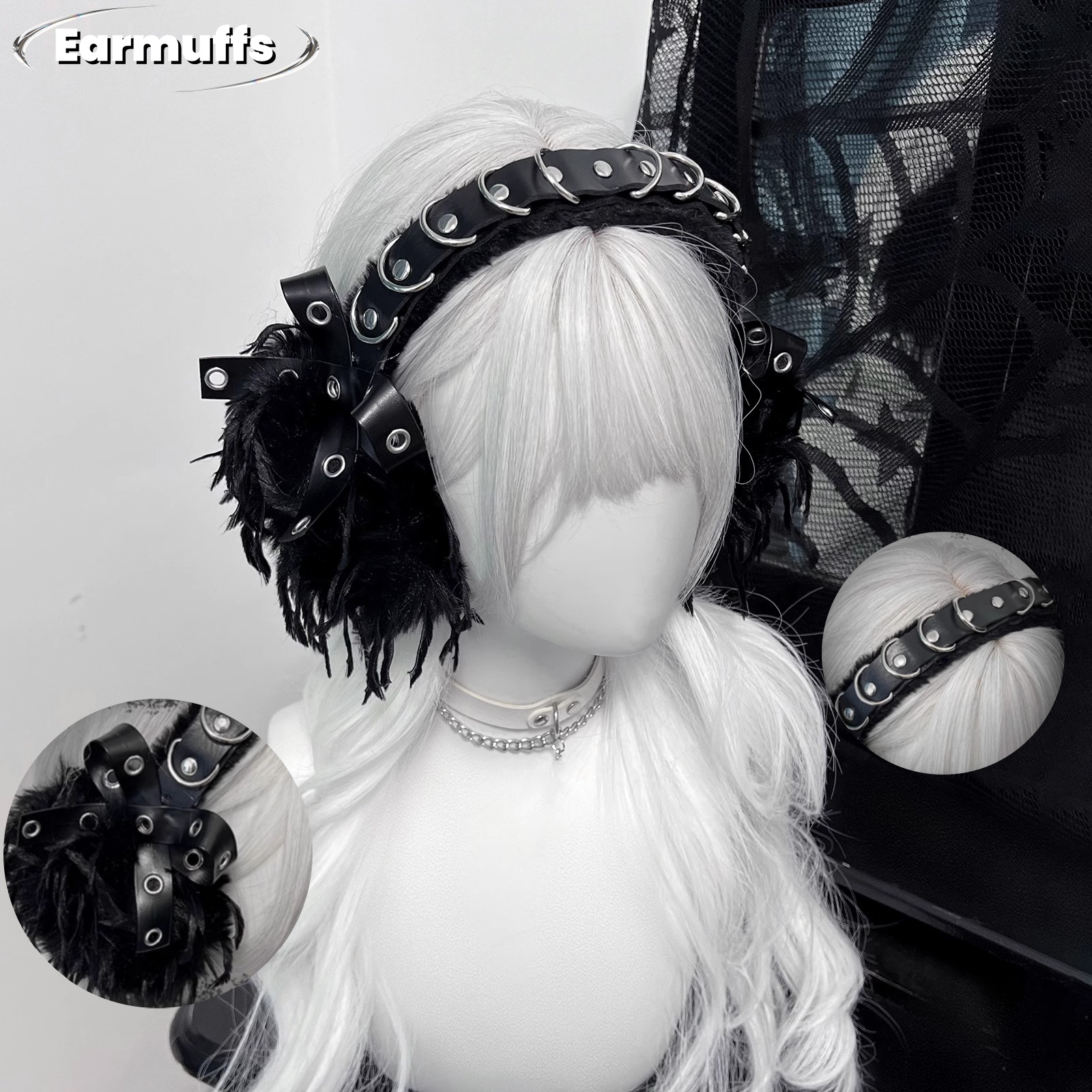 Japanese Earmuffs Dark Punk An - Earmuffs Foldable recension och pris