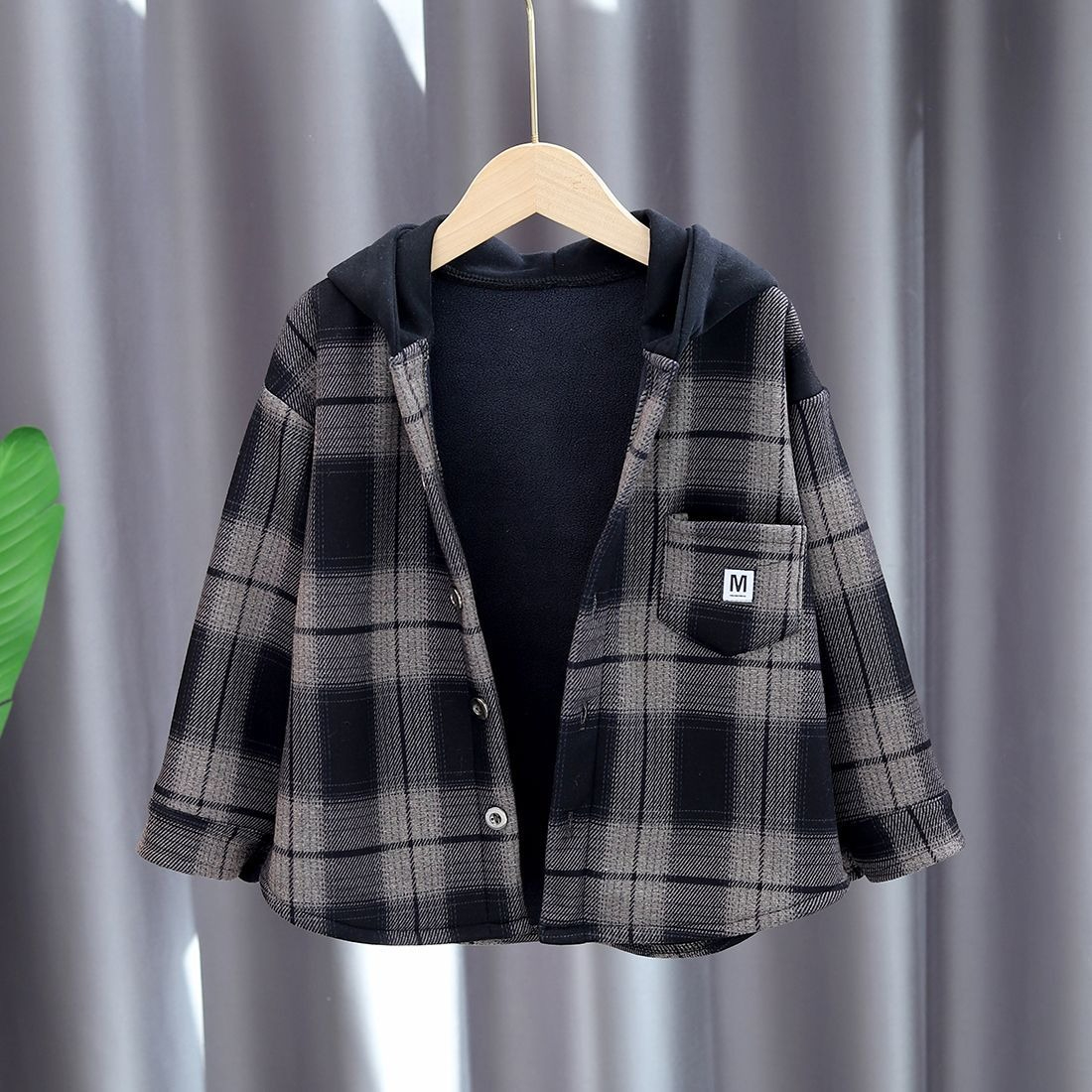 2025 New Boys Autumn Winter Fl - Flannel Shirt Lined recension och pris