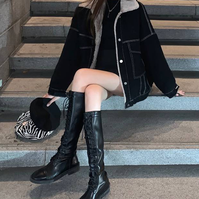Women Denim Coat Thick Lapel S - Down Jacket Packable recension och pris