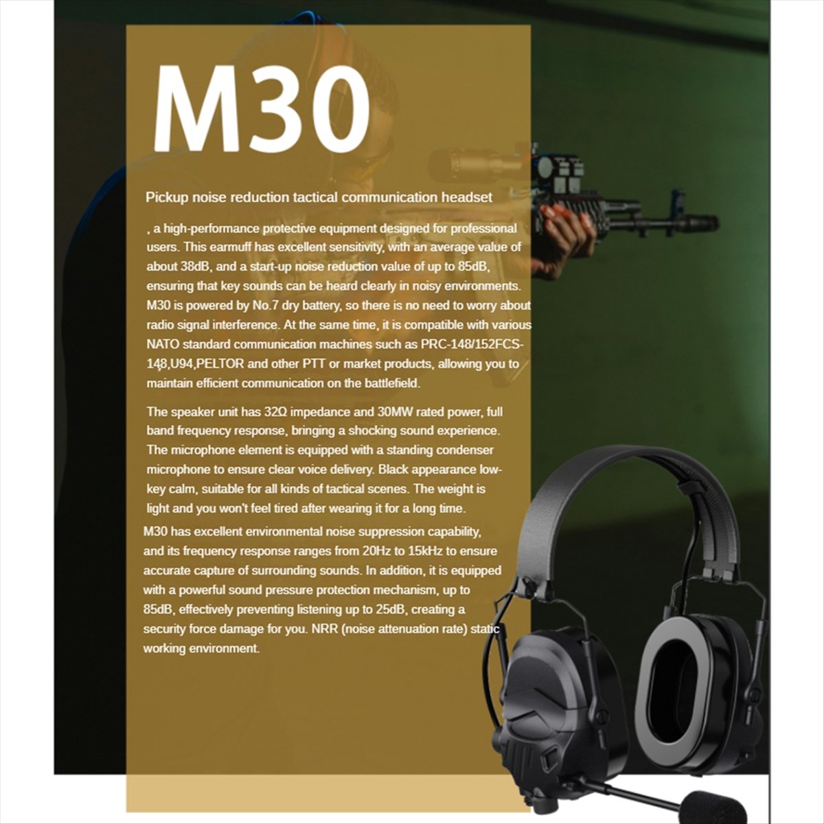 A64I  Headset with Microphone  - Earmuffs Foldable recension och pris