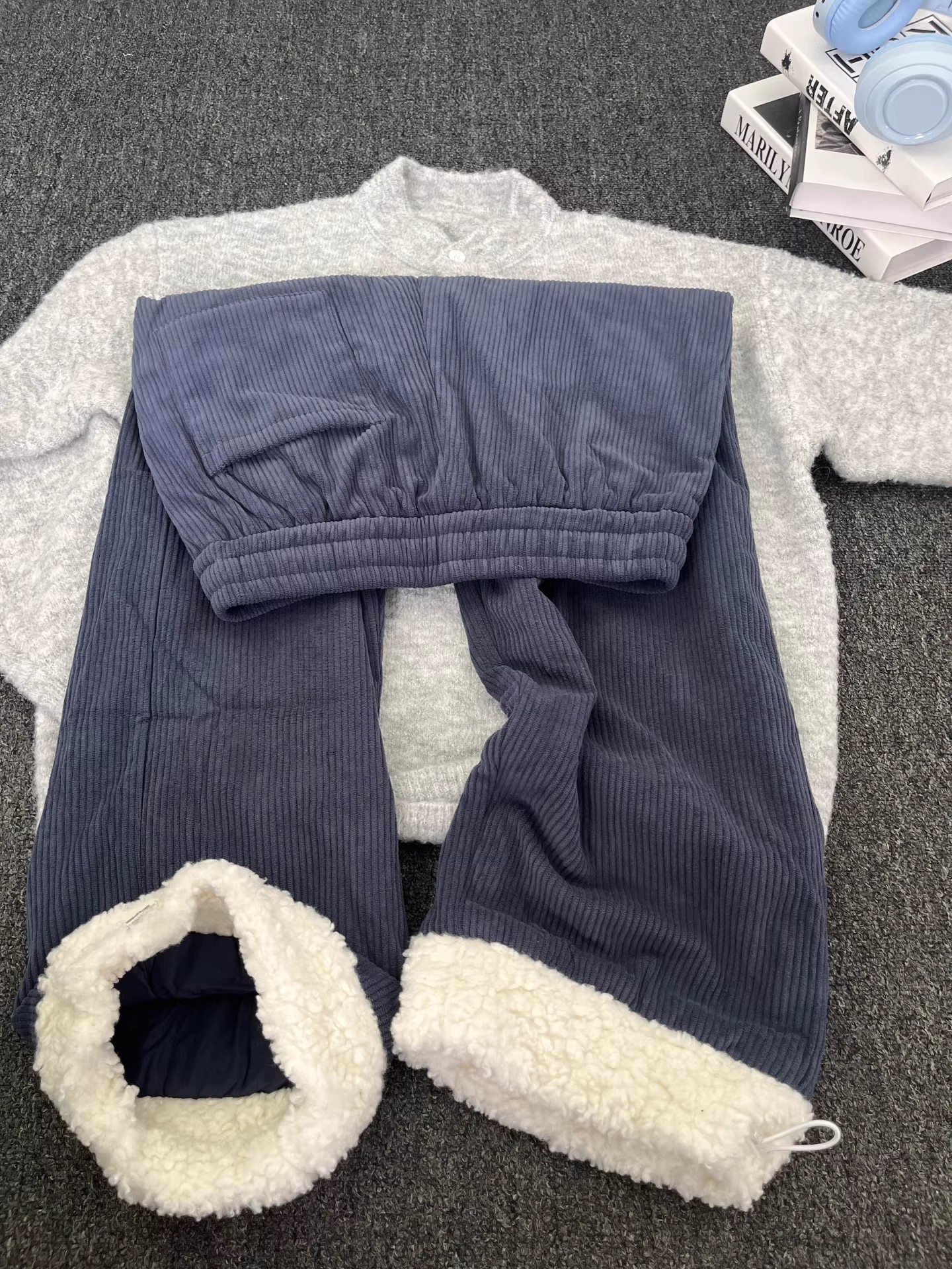 Thiened Winter Snowboard Pants - Corduroy Pant Warm recension och pris