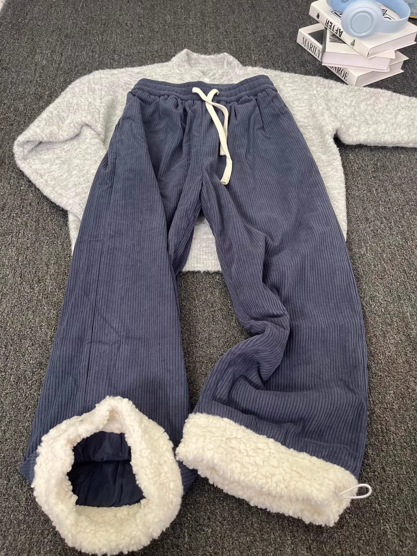 Thiened Winter Snowboard Pants - Corduroy Pant Warm recension och pris