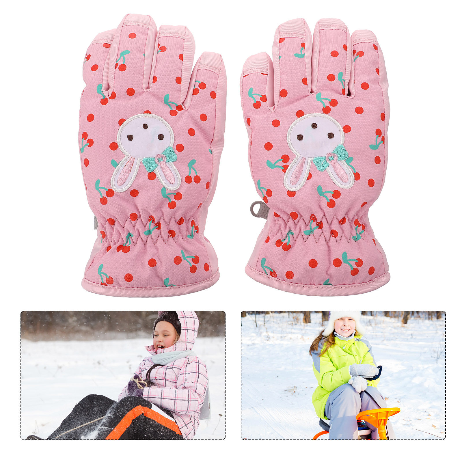 1Pair Children Ski Gloves Wate - Snow Glove Insulated recension och pris