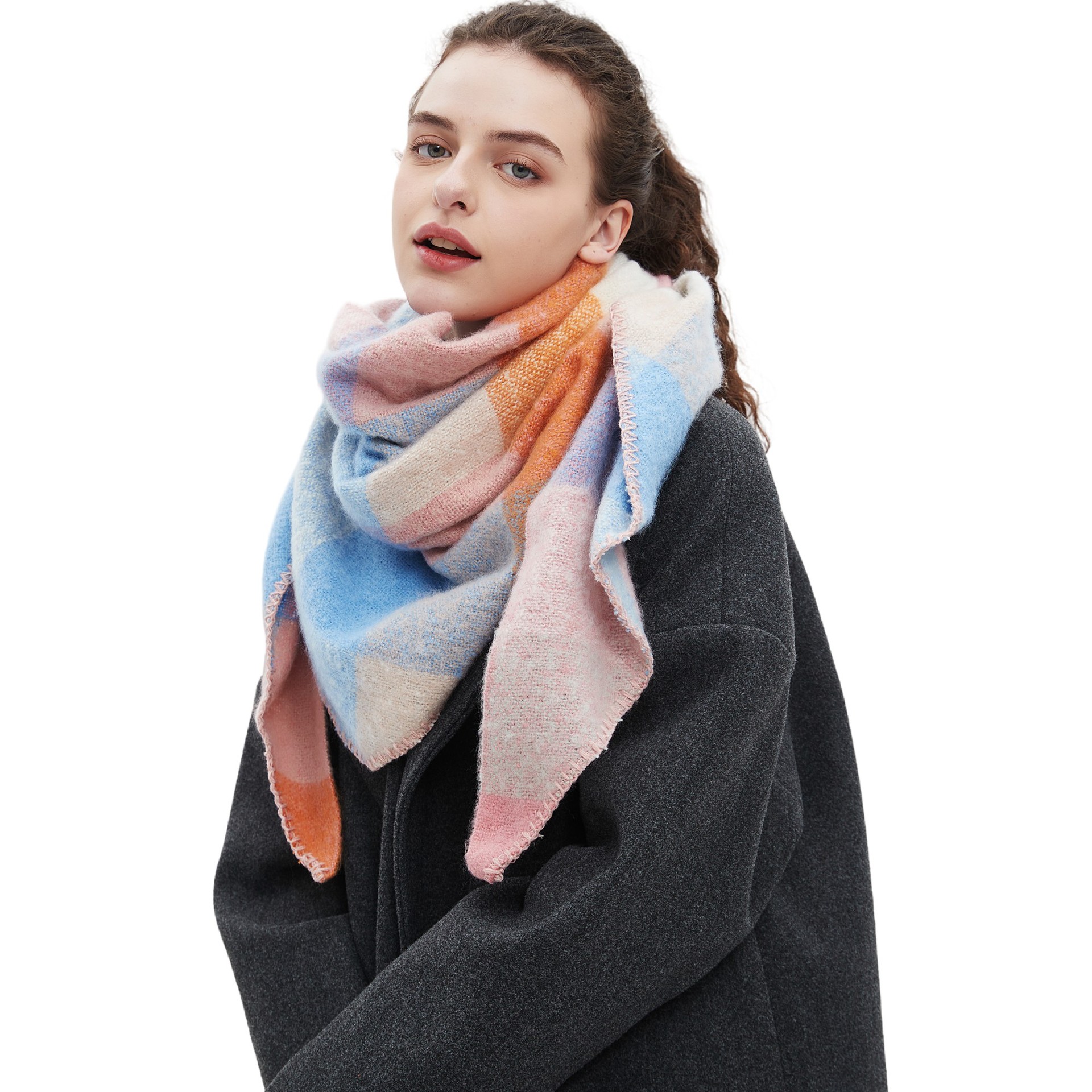 Women's Plaid Scarf Shawl  Sho - Shawl Wrap Winter recension och pris