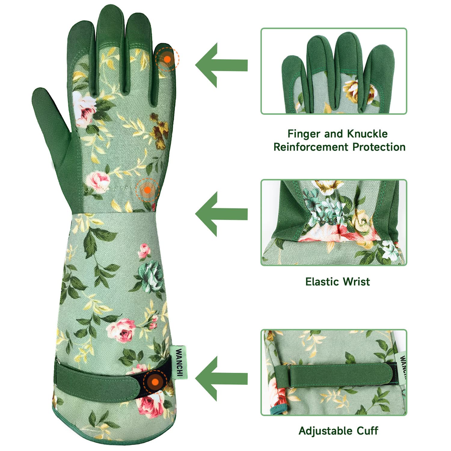 Women's Long Gardening Gloves, - Touch Screen Gloves recension och pris