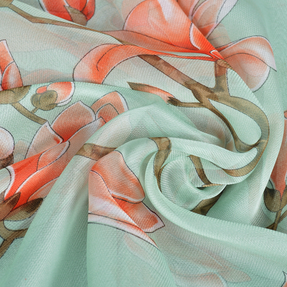 BYSIFA| Light Green Silk Scarf - Shawl Wrap Winter recension och pris