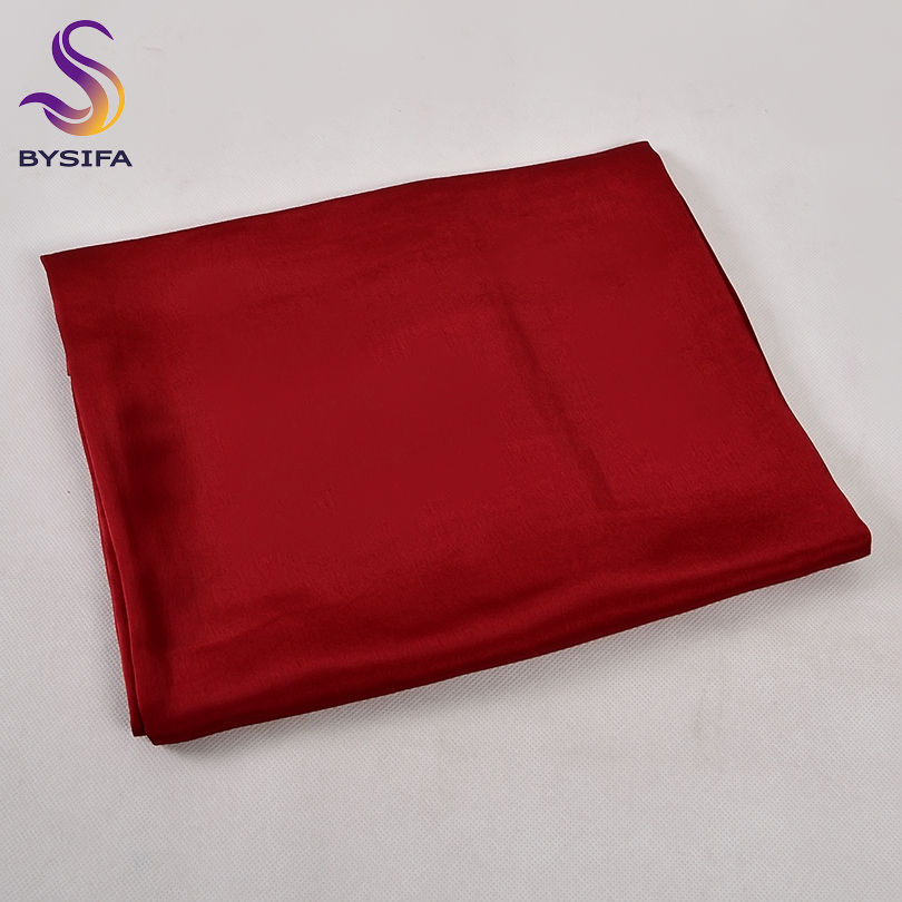 [BYSIFA] Solid Color Silk Scar - Shawl Wrap Winter recension och pris