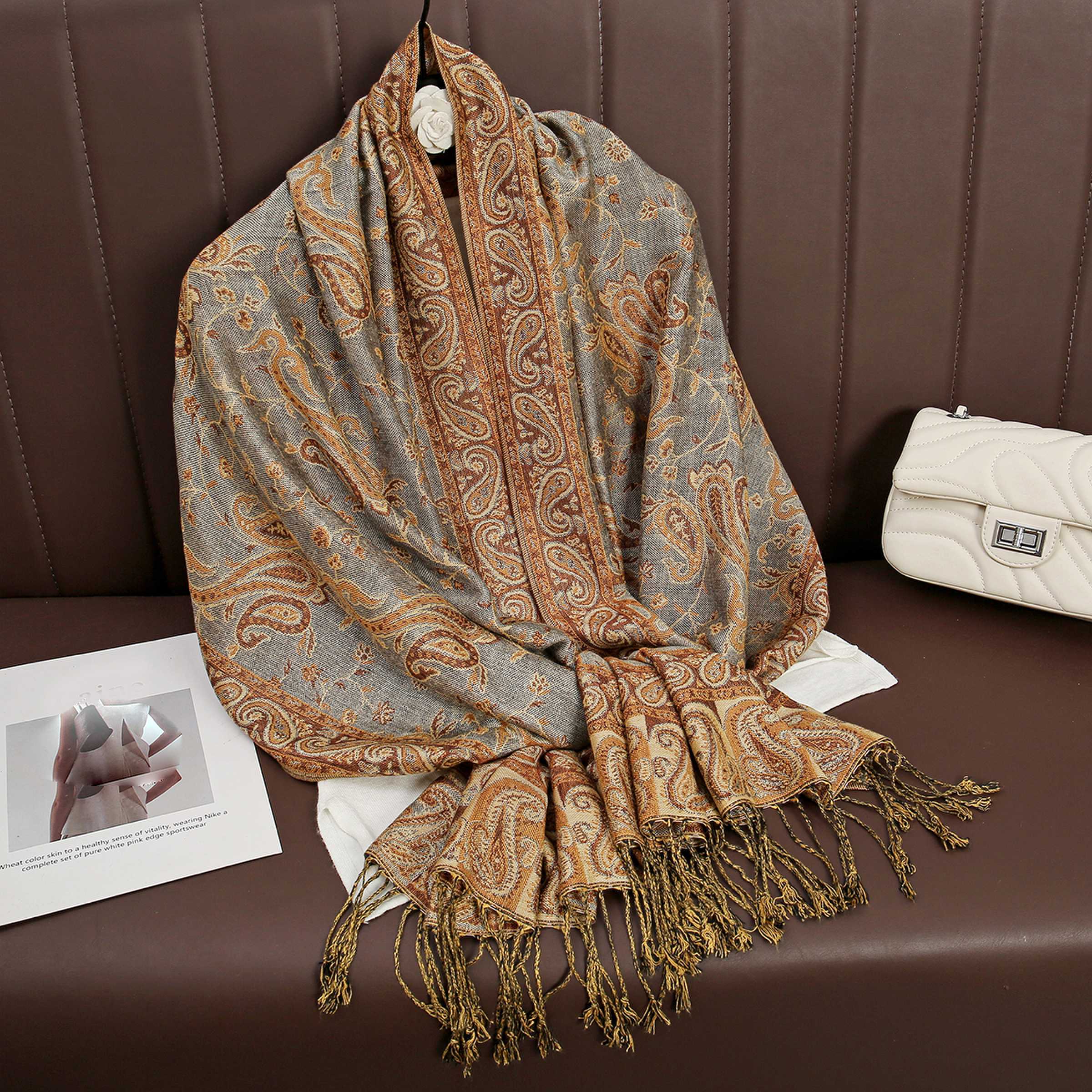 Luxury Brand Autumn Cashmere P - Cashmere Pashmina Wrap recension och pris