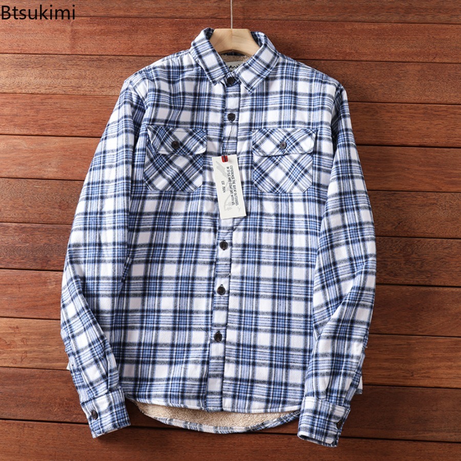 Winter Plaid Fleece Shirts Jac - Flannel Shirt Lined recension och pris