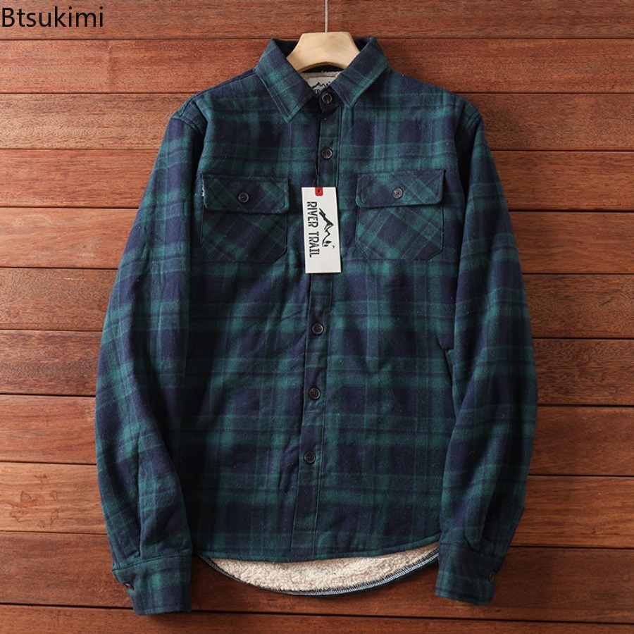 Winter Plaid Fleece Shirts Jac - Flannel Shirt Lined recension och pris