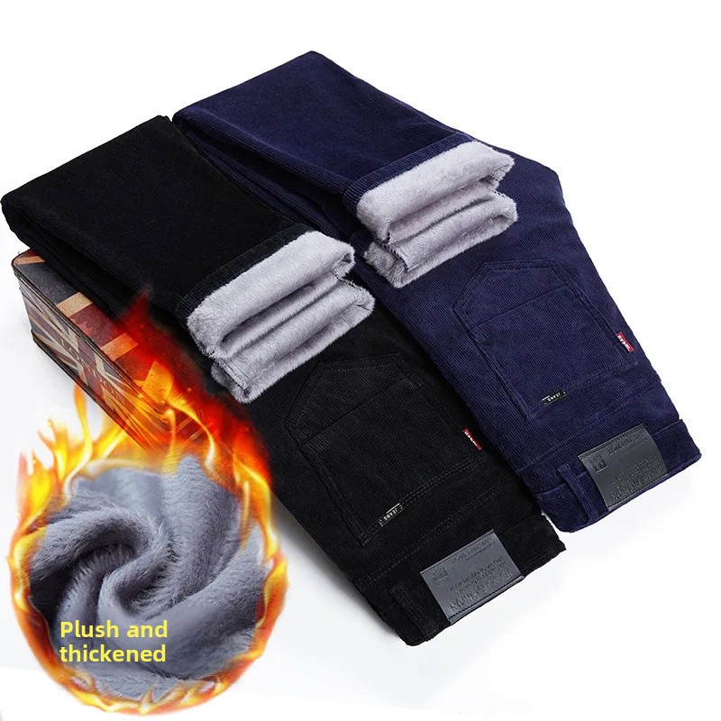 Thickened Fleece Lined Corduro - Corduroy Pant Warm recension och pris