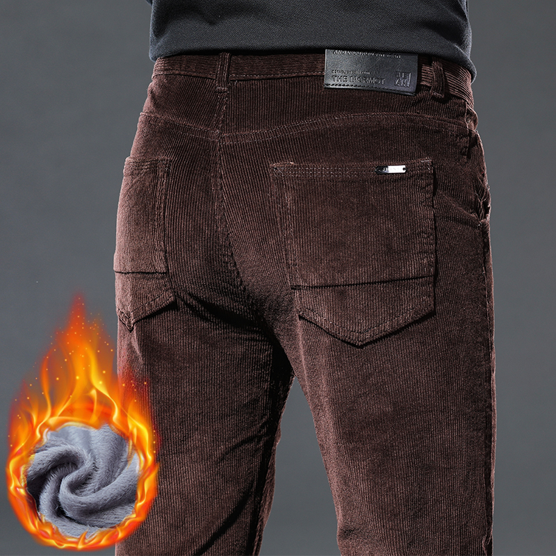 Winter New Men's Corduroy Flee - Corduroy Pant Warm recension och pris