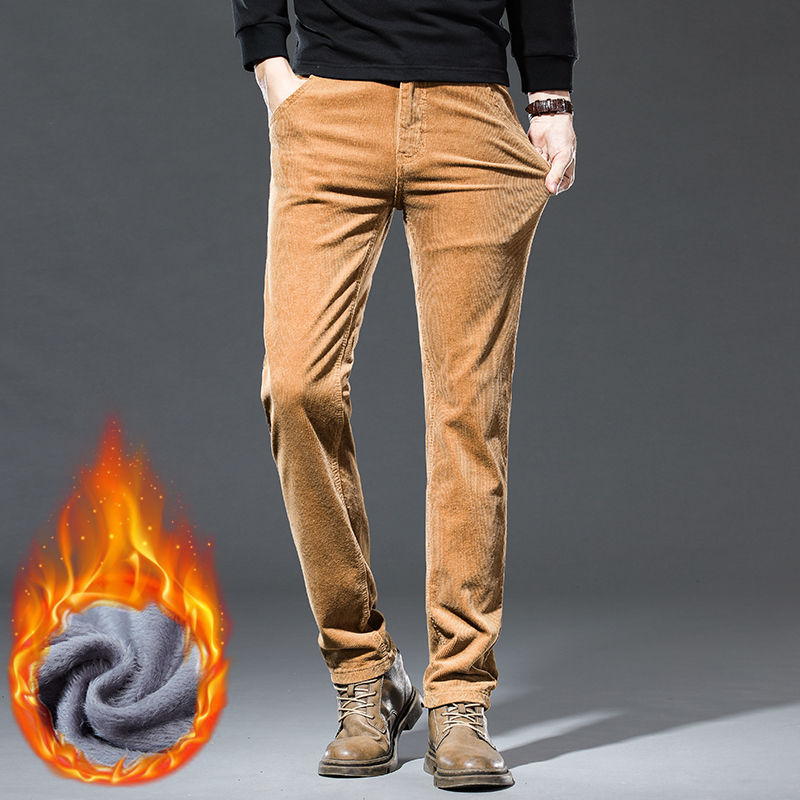 Winter New Men's Corduroy Flee - Corduroy Pant Warm recension och pris