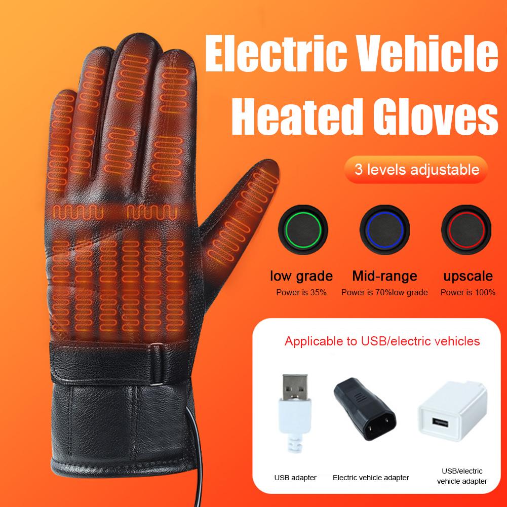 1 Pair USB Heating Gloves Rech - Touch Screen Gloves recension och pris