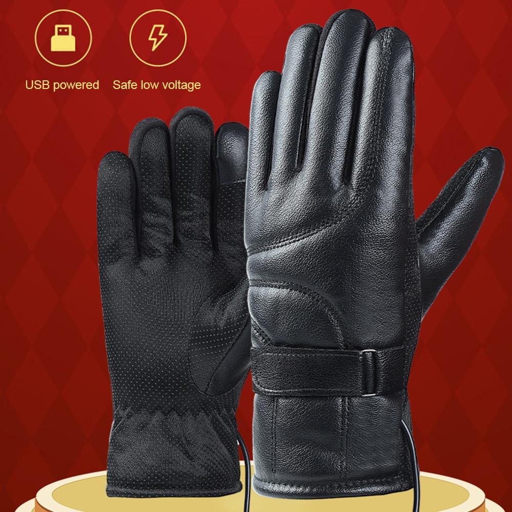 1 Pair USB Heating Gloves Rech - Touch Screen Gloves recension och pris
