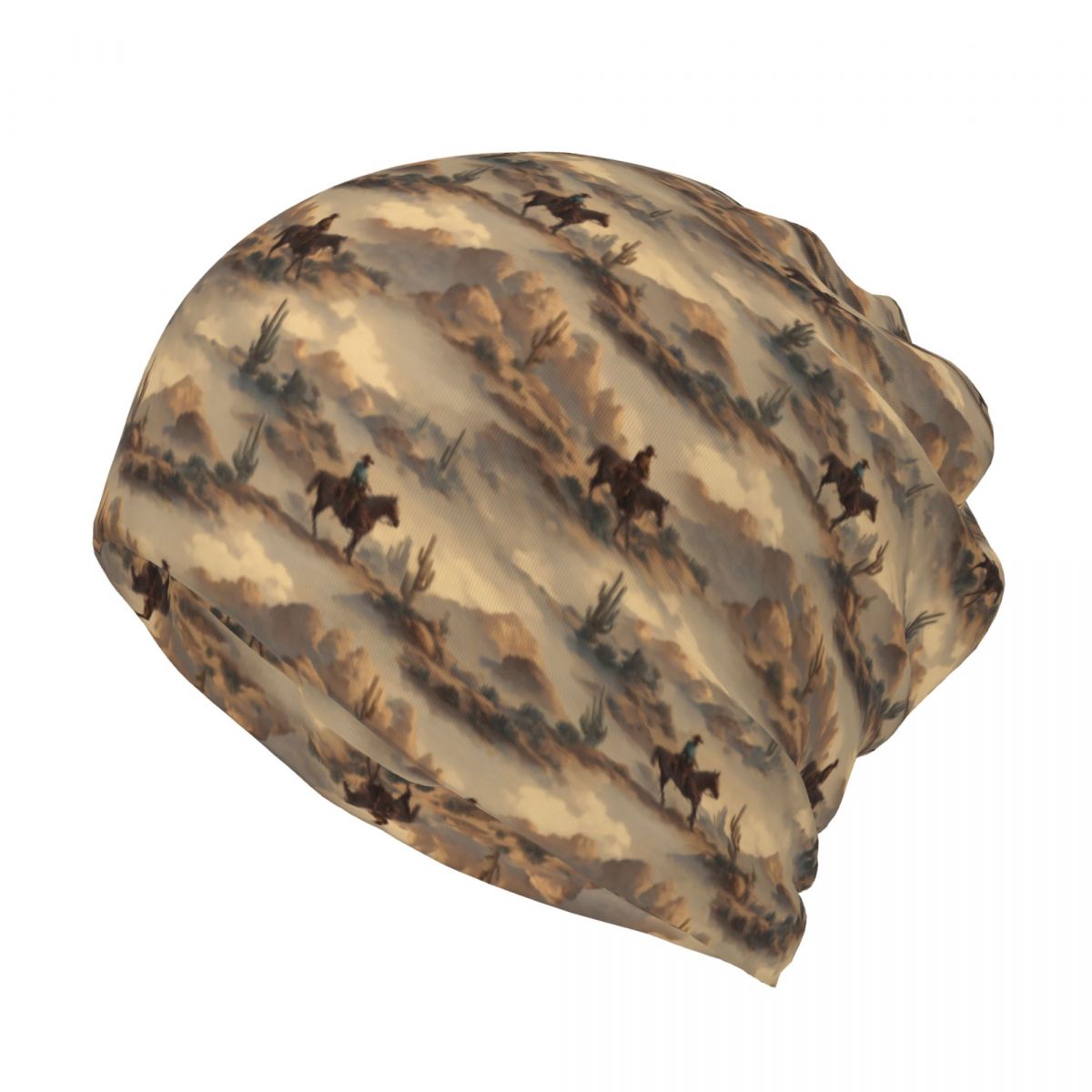 Cowboy In Desert Western Lands - Knit Beanie Hat Warm recension och pris