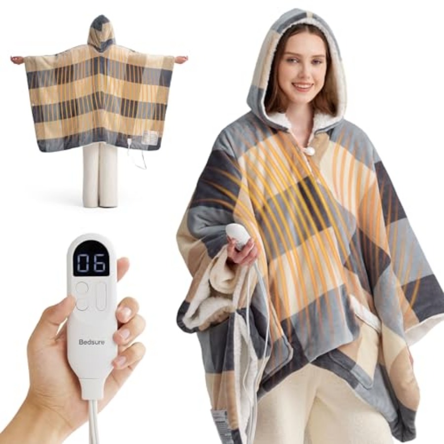 Heated Blanket Wearable Shawl  - Shawl Wrap Winter recension och pris
