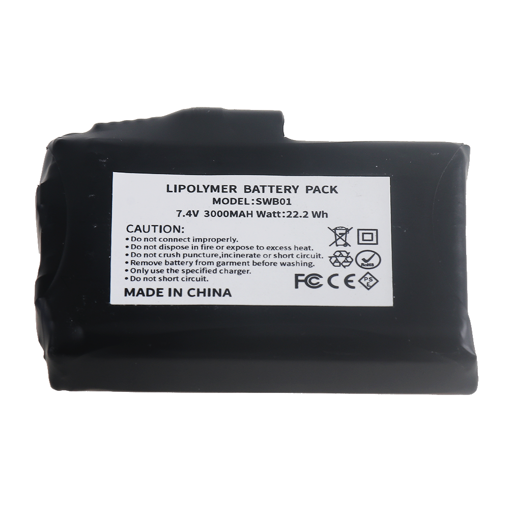 7.4V 3000mah Li-Polymer Batter - Heated Vest Battery recension och pris