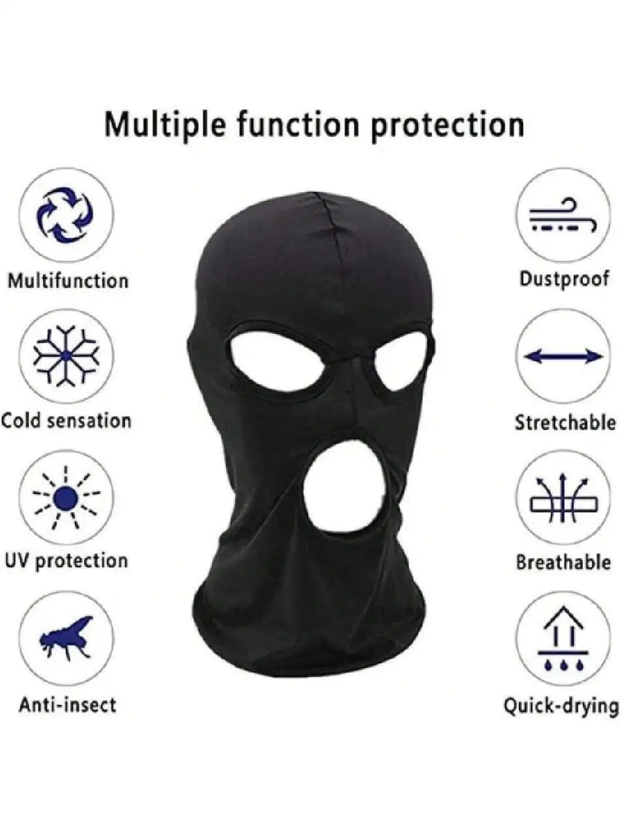 3 Hole Black Balaclava Face Ma - Balaclava Ski Mask recension och pris
