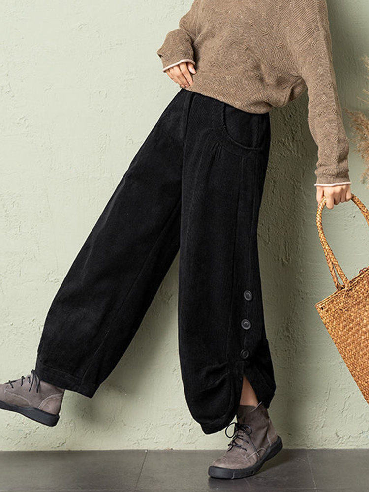 Korean Corduroy Women Pants Fa - Corduroy Pant Warm recension och pris