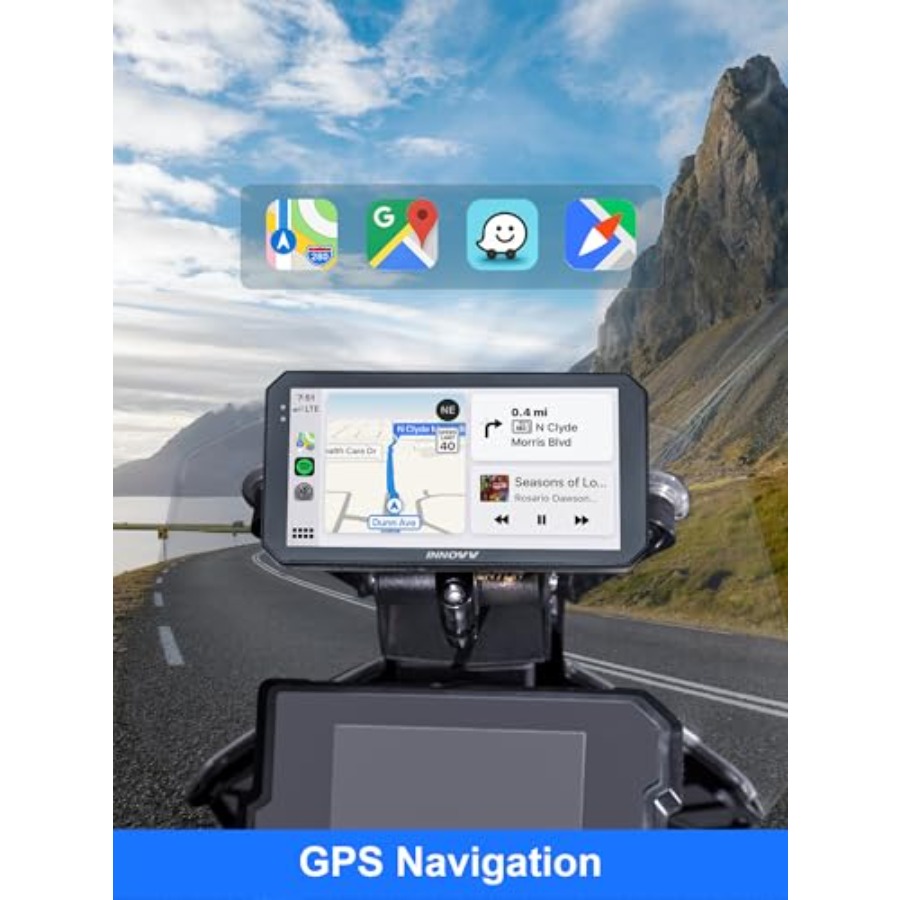 Motorcycle GPS Navigation with - Touch Screen Gloves recension och pris