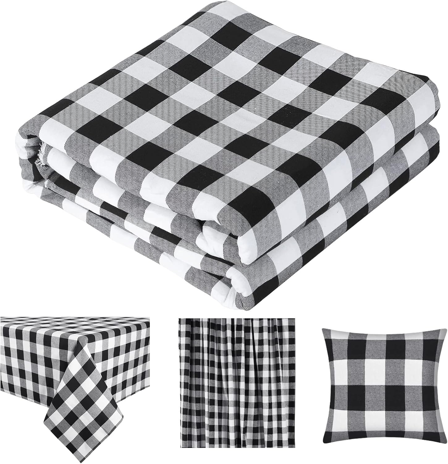 Christmas Plaid Fabric for DIY - Flannel Shirt Lined recension och pris