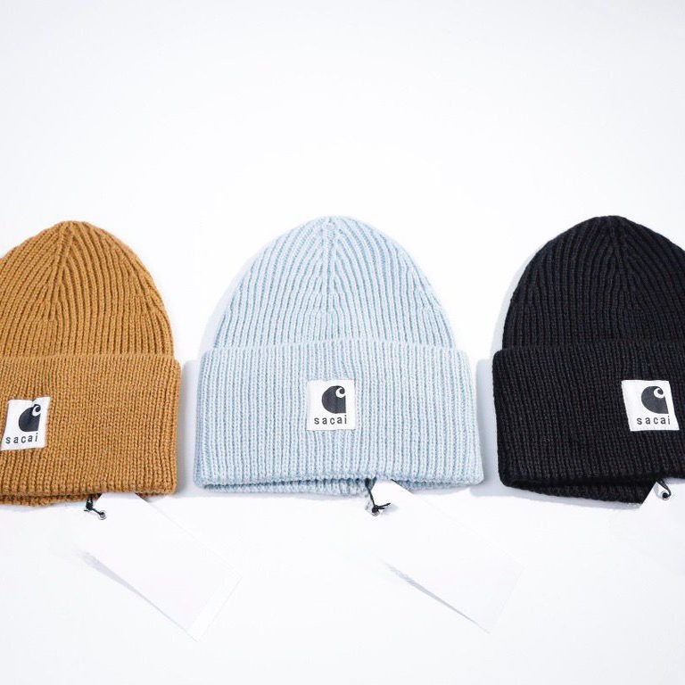Vuu Sacai Collaborative Patchw - Knit Beanie Hat Warm recension och pris