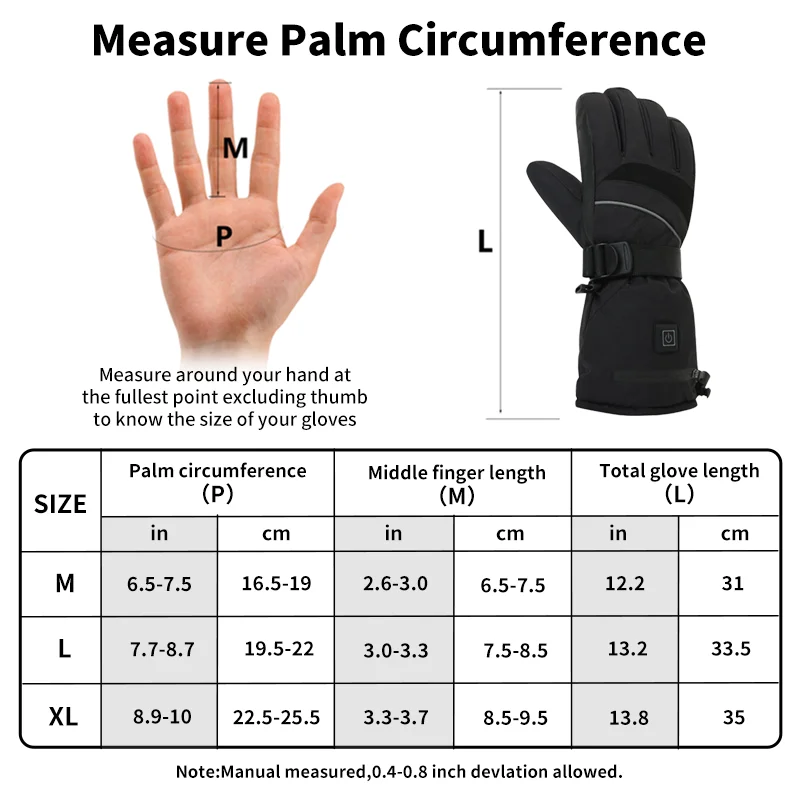 USB Rechargeable Heated Motorc - Touch Screen Gloves recension och pris